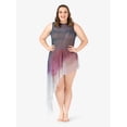 thumbnail image 3 of Womens Plus Size Hand Painted Asymmetrical Tank Lyrical Dress, 3 of 4