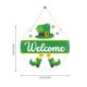 thumbnail image 3 of Letrero para puerta con sombrero verde de cuatro hojas, decoración de porche, fiesta temática del Día Irlandés de SCZ, 3 of 5