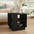 thumbnail image 1 of vidaXL Coffee Table Black 40x40x43 cm Engineered Wood, 1 of 4