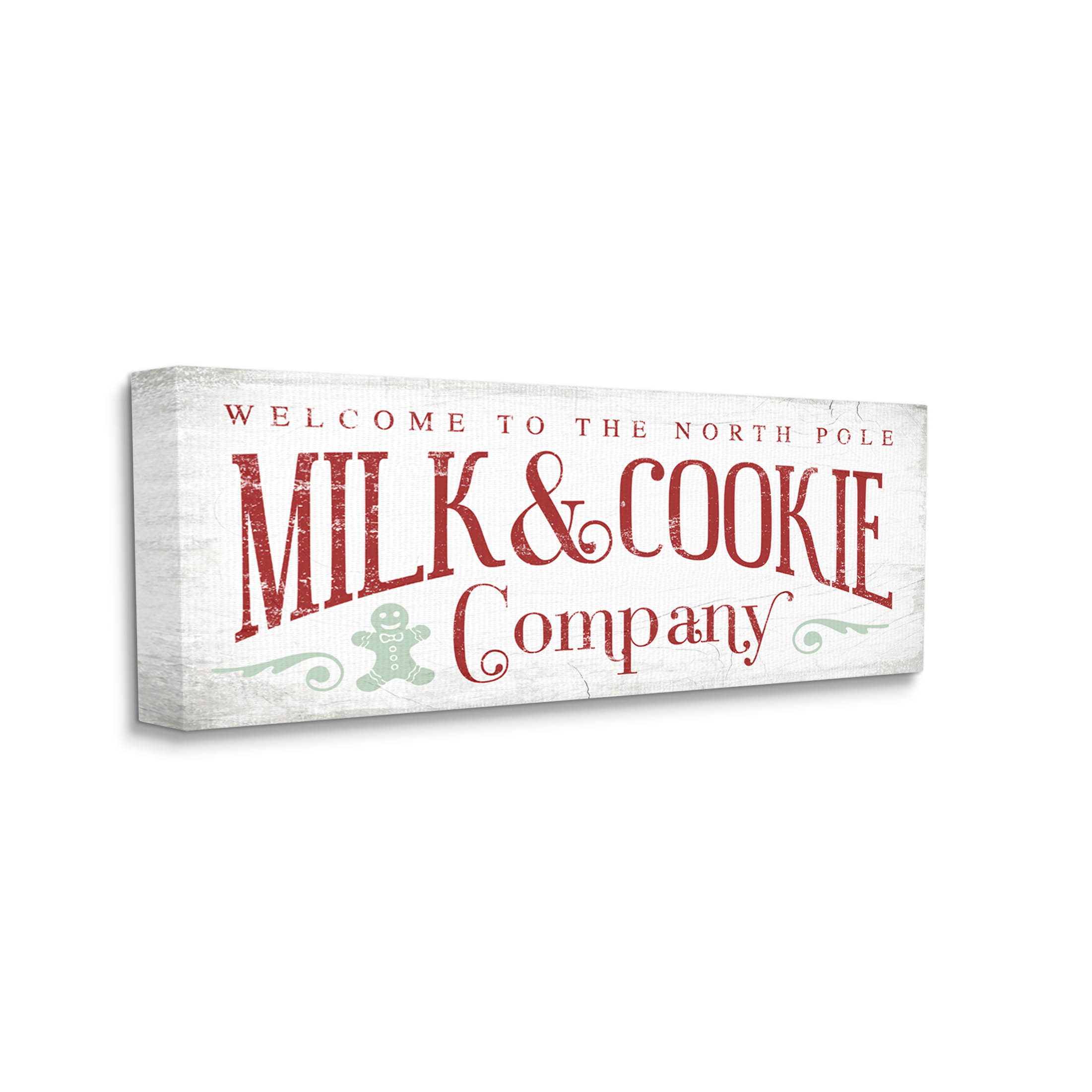 Stupell Industries Milk & Cookie Company Sign Graphic Art Gallery Wrapped Canvas Print Wall Art, Design by Lil' Rue