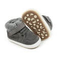 thumbnail image 2 of Emy Dola Unisex Baby Girls Boys High Top Sneaker Winter Booties Soft Sole Anti-Slip Faux Fur Lined Newborn Infant Prewalker First Walking Shoes, 2 of 8