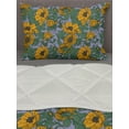thumbnail image 3 of Vintage Comforter & Sham Bedding Set, Art Nouveau Inspired Tender Entangled Leaves and Flowers, 3 pcs Duvet Set Microfiber Filling Quilt, 5 Sizes, Earth Yellow Fern Green, by Ambesonne, 3 of 4
