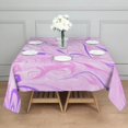 thumbnail image 3 of Square Tablecloth, Waterproof Polyester Table Cover, Wrinkle Resistant & Washable Fabric for Dining, Kitchen, Picnic, 60x60in(152x152cm), Liquid & Marble Print, 3 of 6