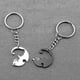 thumbnail image 3 of Couples Keyrings Yin Yang Cat Keychain Stainless Steel Puzzle Cats Key Ring (gift the same necklace), 3 of 5