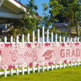 thumbnail image 5 of 9.84ft*1.64ft Graduation Banner 2024 Rose Gold Graduation Decoration, Rose Gold Graduation Courtyard Banner of 2024 Yard Sign Backdrop for Grad Party Decor Outdoor Indoor Garden Sign Pink Flower, 5 of 8