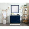 thumbnail image 6 of 42 inch single bathroom vanity in blue with backsplash, 6 of 8