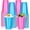 Blue & Pink, variant on 100 Pack 16 OZ Pastel Rainbow Plastic Cups in Pink Orange Blue Purple & Green, Disposable Assorted Colors Drinking Cup for Easter Party Birthday Graduation Wedding Gatherings Picnic Supplies