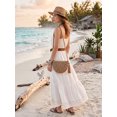 thumbnail image 3 of LAVA Women Straw Bag Crossbody Purse Beach Handmade Woven Shoulder Bag with Tassels (Khaki), 3 of 8