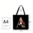 thumbnail image 4 of Bolso Tipo Shopper Con Flores Del Alfabeto Mano Informal 40x40cm, 4 of 6