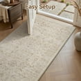 thumbnail image 6 of SIXHOME 2'x6' Vintage Distressed Area Rug Soft Washable Non-Slip Carpet American Classic Retro Rug with Geometric Rugs for Living Room Bedroom Neutral Home Decor Beige, 6 of 6