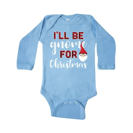 

Inktastic Gnome For Christmas Gift Baby Boy or Baby Girl Long Sleeve Bodysuit