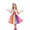 Multicolour, variant on Trolimons Tween Girls' Casual Dresses Lollipop Rainbow Candy Rainbow Carnival Dance Size 10-12T