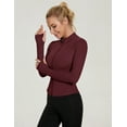 thumbnail image 5 of ZHENWEI Women's Workout Jacket Lightweight Zip Up Yoga Jacket Cropped Athletic Slim Fit Tops, 5 of 8
