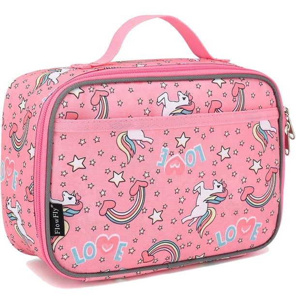 Lonchera FlowFly Kids Aislada Suave para Escuela Unicornio