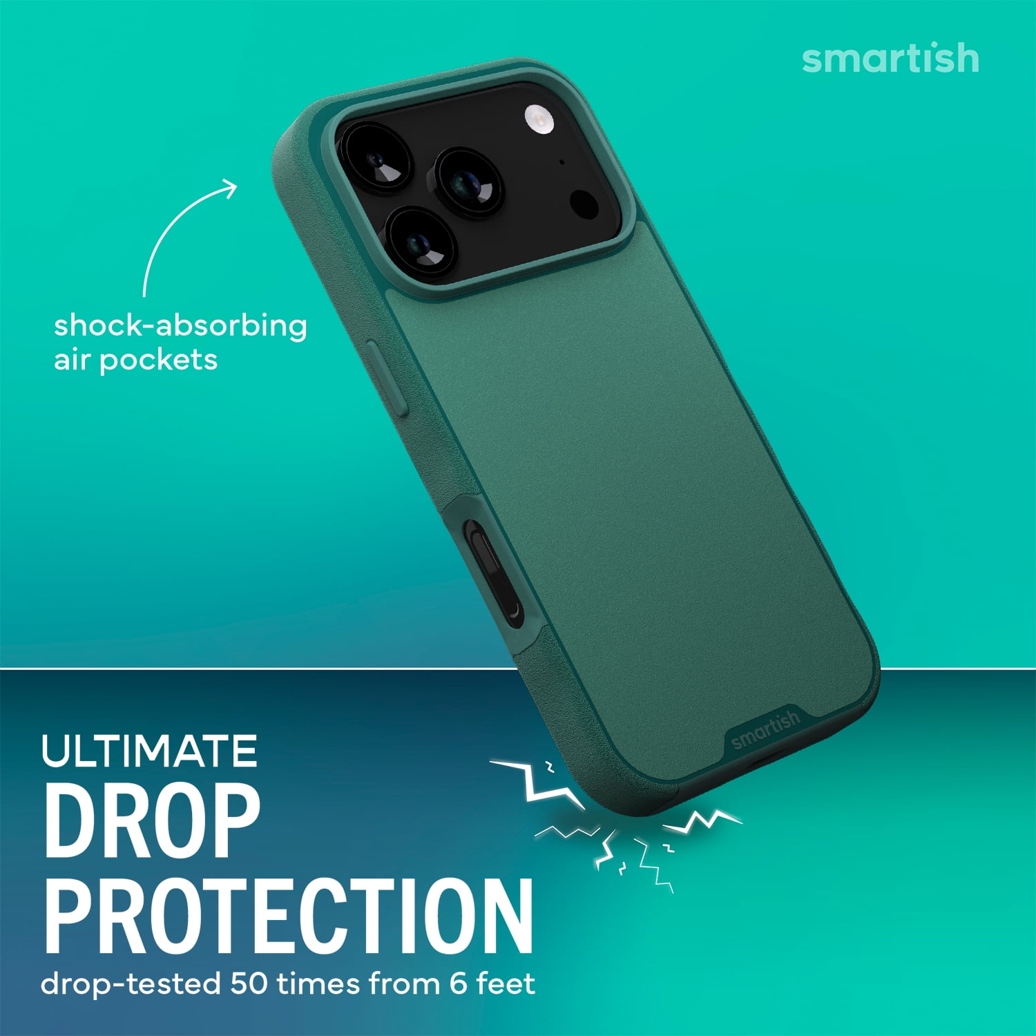 Smartish® iPhone 17 Pro MagSafe Case - Gripmunk Magnetic Slim Case [Lightweight + Protective] Thin Grip Cover with Microfiber Lining for Apple iPhone 17 Pro - So Jaded