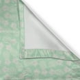 thumbnail image 6 of Ambesonne Tropical Valance & Curtain, Exotic Pineapples Beach, 55"x45", Mint Green White, 6 of 7