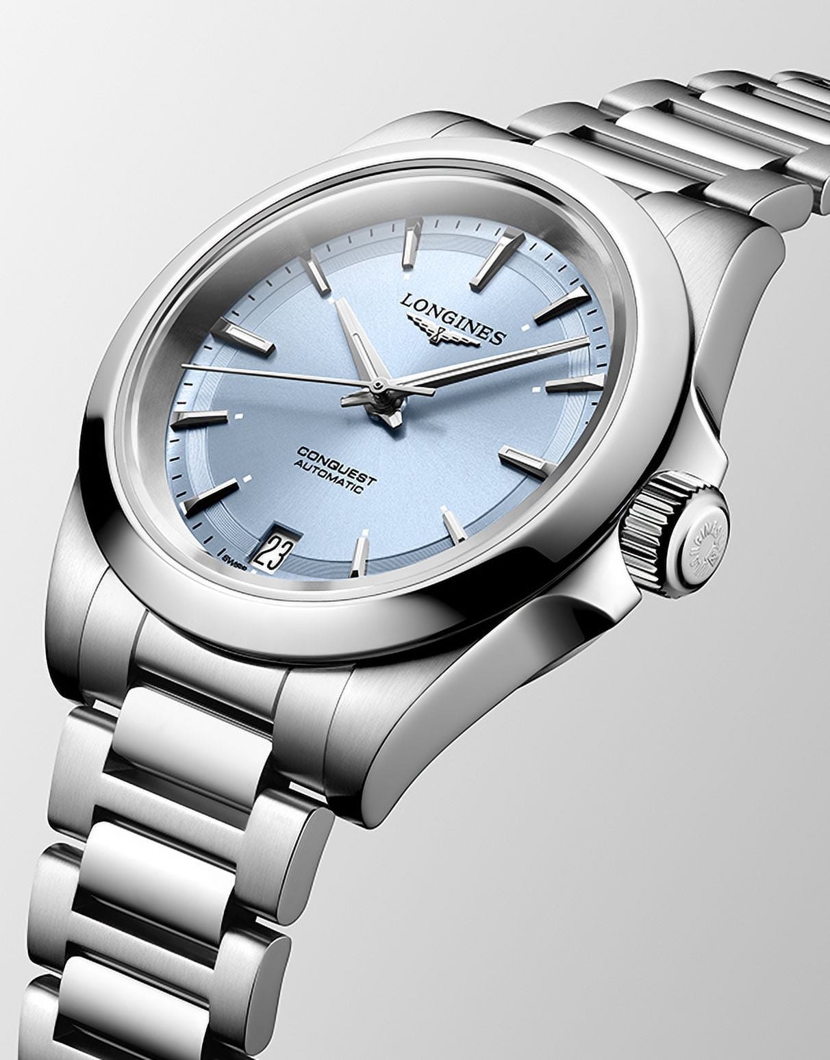 Longines Conquest Automatic 34mm Blue Dial Steel Women's Watch L3.430.4.92.6
