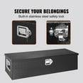 thumbnail image 2 of KFFKFF 39"x13"x10" Heavy Duty Aluminum Strip Tread Tool Box for Pickup Truck Beds, 2 of 9