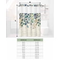 thumbnail image 6 of No Hook Shower Curtain with Snap in Liner, Leaf Vintage Leaf Postcard Background Hotel Shower Curtains for Bathroom, Washable Shower Curtain Liner Set with Mesh Top Window, 48"x72", 6 of 6