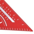 BIMZUC Aluminum Triangle Ruler Clear Accurate Scales 30° 45° 60° Metric ...