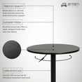 thumbnail image 5 of Armen Living Bentley Modern Adjustable Height Swivel Pub Table with White Wood Top and Chrome Metal Base, 5 of 5