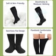 thumbnail image 2 of Zando 6 Pairs Kids Toddler Youth Soccer Socks Girls Boys Baseball Softball Socks Uniform Knee High Socks 3-12 Years, 2 of 7