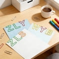 thumbnail image 4 of 26 Pieces Colored Metal Alphabet Paper Clips, Special Shaped Letter Clips for Office Study Document Organization, 4 of 6