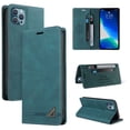 thumbnail image 5 of Wallet Case for iPhone 13 Pro, Soft TPU Protective Shockproof Flip Purse Phone Case with Kickstand Credit Card Cash Slots Holders Magnetic Clasp Folio Case for iPhone 13 Pro(6.1inch 2021),Blue, 5 of 11