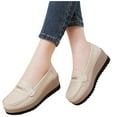 thumbnail image 2 of Wensltd Women Shoes Slip On Design Chunky Sole Round Toe Breathable Comfort Casual Elevator Shoes, 2 of 9
