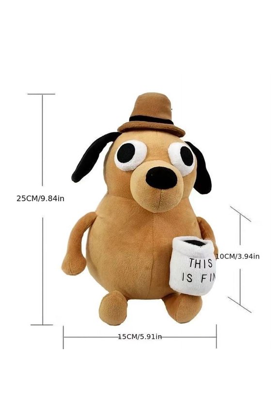 This is exquisite Animal Coffee Dog Plush Toy Soft Stuffed Doll Toy Gift