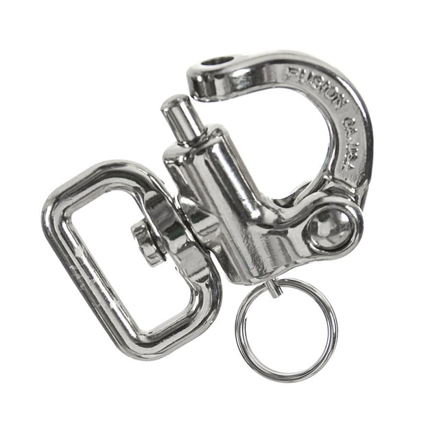 Snap Shackle 18KN - Fusion Climb® Delta - Professional Sailing Rigging Swivel Snap Hook - Heavy Duty Steel - Quick Release Snap Shackle for Rope, Sailing, Rigging, Lifeline - OSHA ANSI Compliant
