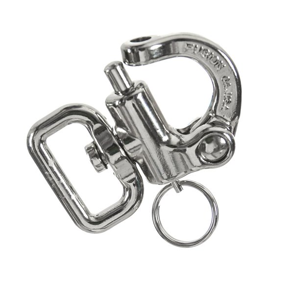 Snap Shackle 18KN - Fusion Climb® Delta - Professional Sailing Rigging Swivel Snap Hook - Heavy Duty Steel - Quick Release Snap Shackle for Rope, Sailing, Rigging, Lifeline - OSHA ANSI Compliant