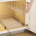 thumbnail image 3 of Cabinet Organizer Cuisinart 2-Tier Sliding 14-inch Chrome, 3 of 4