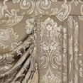 thumbnail image 6 of Luxury Waterfall Valances for Windows, Elegant Jacquard Thick Swag Curtains Valance with Tassels for Living Room, Bedroom Party Banquet Decorations (Light Coffee, W79 Inch, 1 Panel), 6 of 14