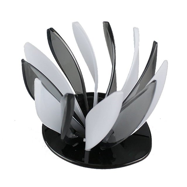 Coffee Filter Drip Hand Brew Coffee Filter Coffee Dripper Spiral Rib Design for 1-4 Cups for Home Office Black + White