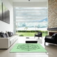 thumbnail image 7 of Ahgly Company Machine Washable Indoor Rectangle Transitional Mint Green Area Rugs, 7' x 9', 7 of 7