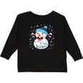thumbnail image 3 of Inktastic Holiday Snowman Boys or Girls Long Sleeve Toddler T-Shirt, 3 of 5