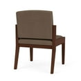 thumbnail image 3 of Amherst Wood Reception Waiting Armless Guest Chair / Walnut Wood / Brown, 3 of 5