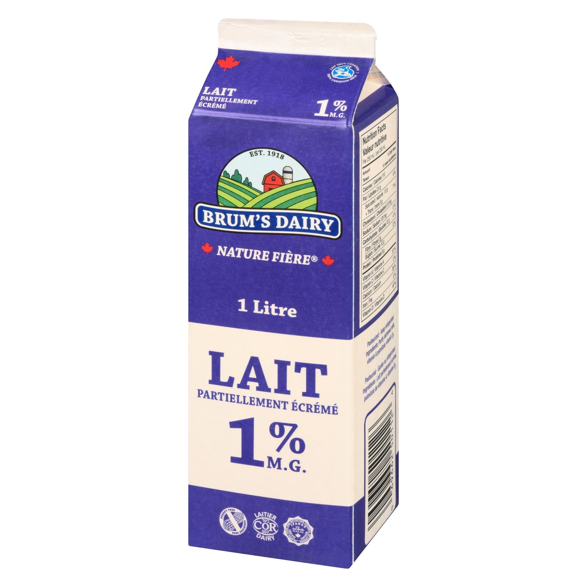 Brum's 1% M.F Partly Skimmed Milk