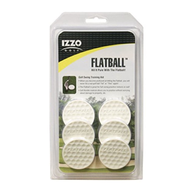 IZZO Golf Flat Ball FullSwing Golf Training Aid
