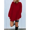 thumbnail image 2 of Sherrylily Women Oversized Long Sleeve Sweatshirts Round Neck Casual Pullover Top, 2 of 4