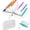 Light Gray, variant on Waterproof Pill Pouch Set-14pcs Bags Inside,A8 Waterproof Pill Organizer Set,7 to 14 Days of Meds & Medicine Crush-Resistant Shell