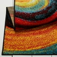 thumbnail image 4 of Abstract Swirls Contermporary 8x10 Area Rug Modern Multi-Color - Actual 7' 10" x 10' 2" Rectangle, 4 of 7