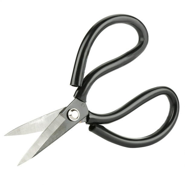 Tijeras De Costura De Cuero De Acero Al Carbono A3, Diseño De Punta De Codo Con Cómodo Adecuado Para Sastrería Profesional De Artesanía De Tela