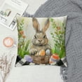 thumbnail image 2 of Nawypu Buffalo Plaid Easter Pillow Covers  Easter Lumbar Pillow Cover Easter Day Decorations for Home Cute Checked Easter Bunny Pillowcases Rabbit Egg Pillows Decorative Throw Pillow Case for, 2 of 5