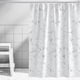 thumbnail image 4 of Cortina de ducha estampada de EVA con ganchos,no requiere perforaciones,impermeable,para baño,separador de ambientes,ideal para el hogar,hoteles y dormitorios.Lavable a máquina., 4 of 6