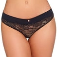 thumbnail image 2 of Bikini Ilusión para Dama, Encaje con Hilo Metalizado Negro Talla CH, 2 of 5