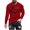 Red, variant on Fashionable Mens Printed Top with Long Sleeved Round Neck and Smiling Face Printed Top/Shirt
