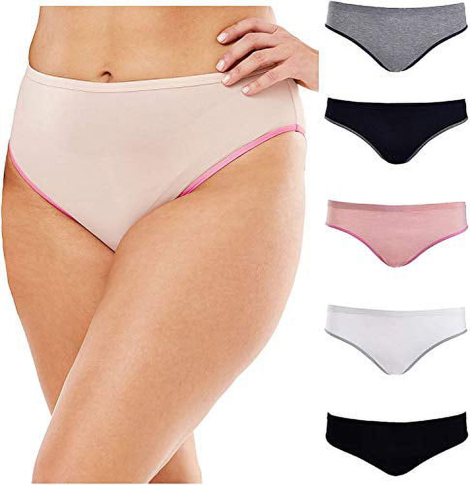 5 Pack) Emprella Plus Size Hipsters