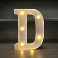 thumbnail image 3 of HaoXun LED Letter Lights Alphabet Lamp - ABS Plastic Marquee Letters with Built-in LED Lighting for Birthday Party Wedding Home Decorations, 3 of 6